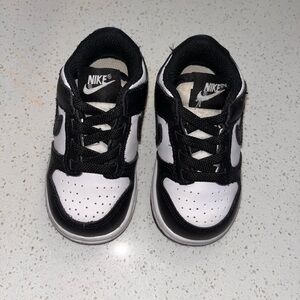 Nike toddler Black and White dunks